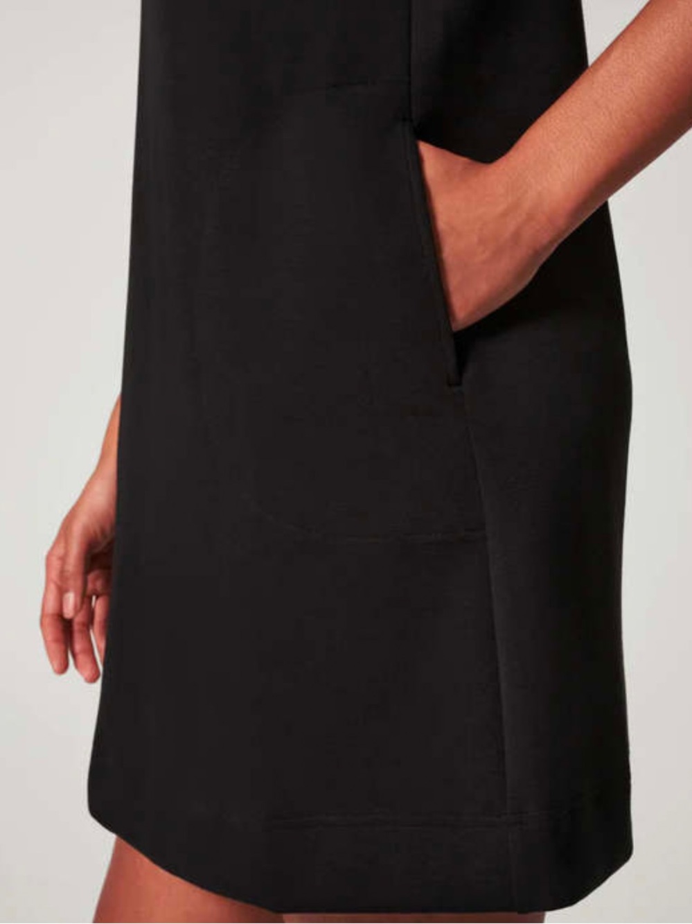 SPANX Black Air Essentials Mock Neck Sleeveless Dress - Picture 6 of 15